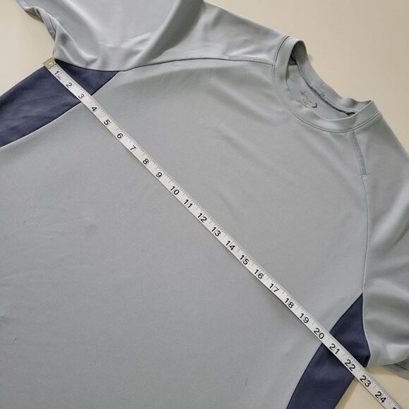 Ash City Performance Men's Mesh Gray Knit Crewneck Top - Picture 3 of 10